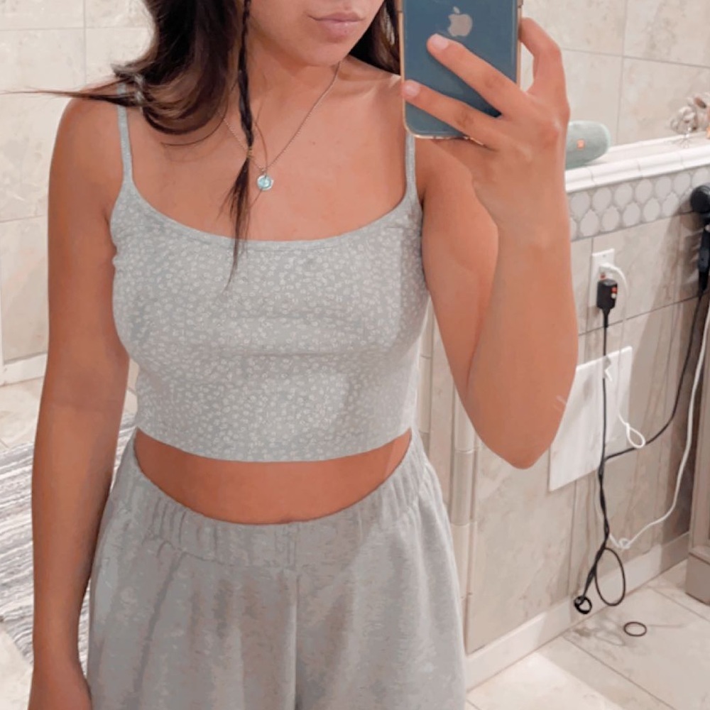 Brandy top, light blue, size small